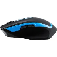 Мышь Oklick 630LW Wireless Optical Mouse (черный/голубой) фото 2